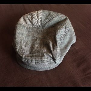 Men’s grey patchwork flat cap